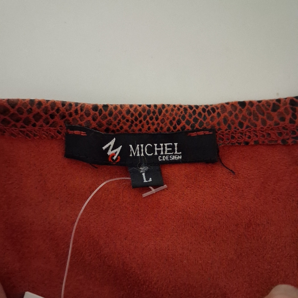 Women's Rust Wrap Top - Picture 2 of 5